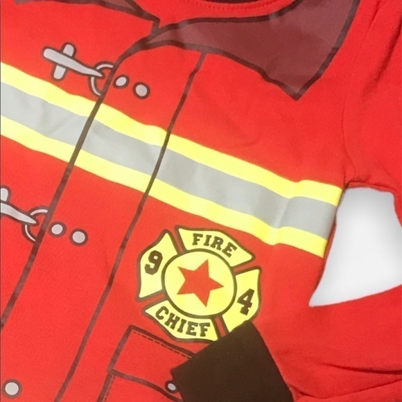 4/$20🥳 Old Navy Long Sleeve Fire Fighter  Shirt - Picture 2 of 4